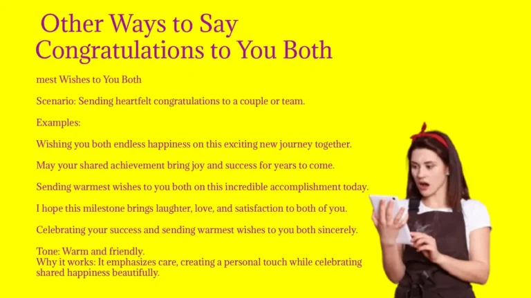 Other Ways to Say Congratulations to You Both (With Examples)