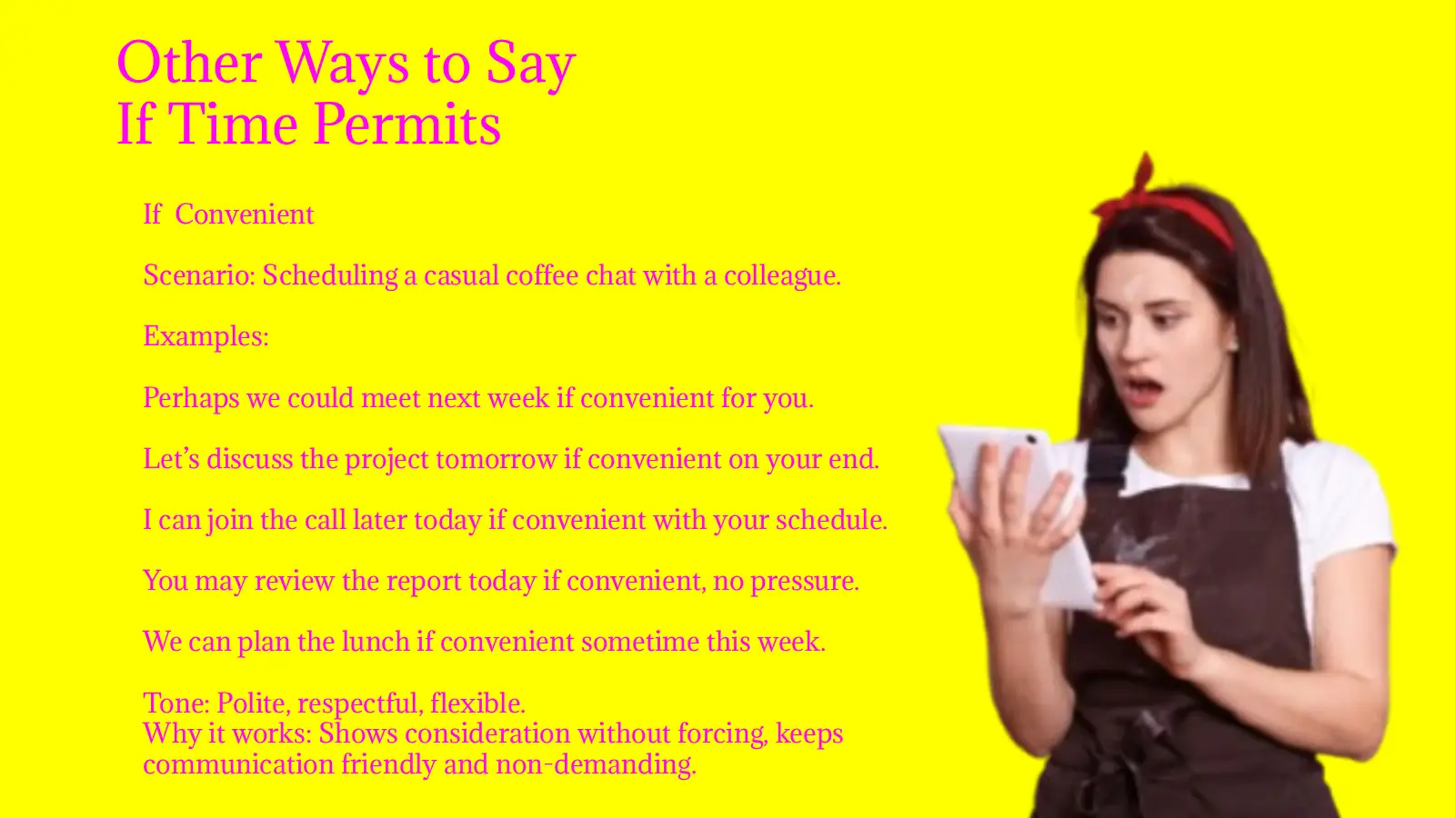 Time Permitting 30 Other Ways to Say If Time Permits (With Examples)