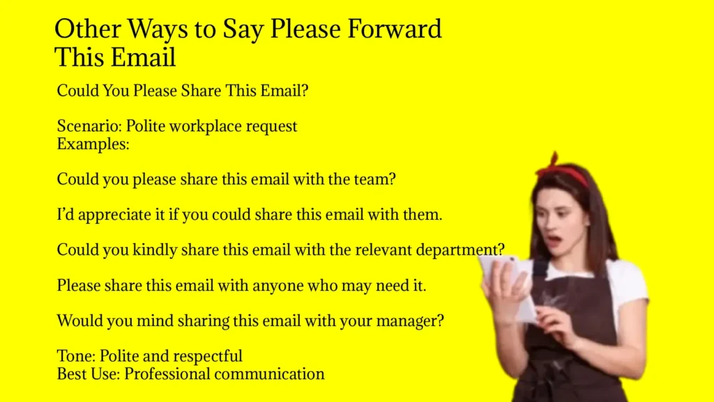 Other Ways to Say Please Forward This Email