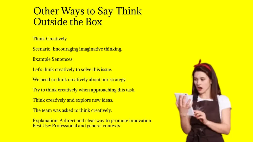 Other Ways to Say Think Outside the Box