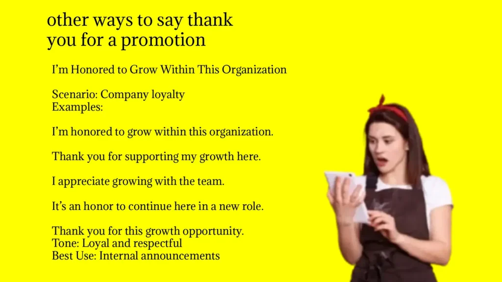 Other Ways to Say Thank You for a Promotion