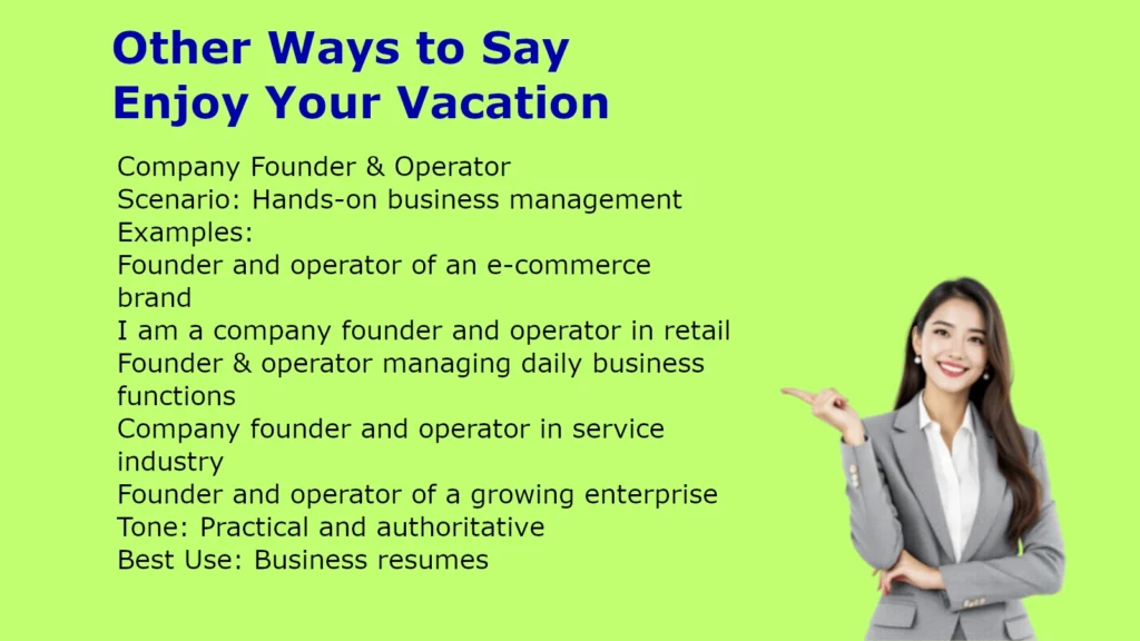 Other Ways to Say Business Owner