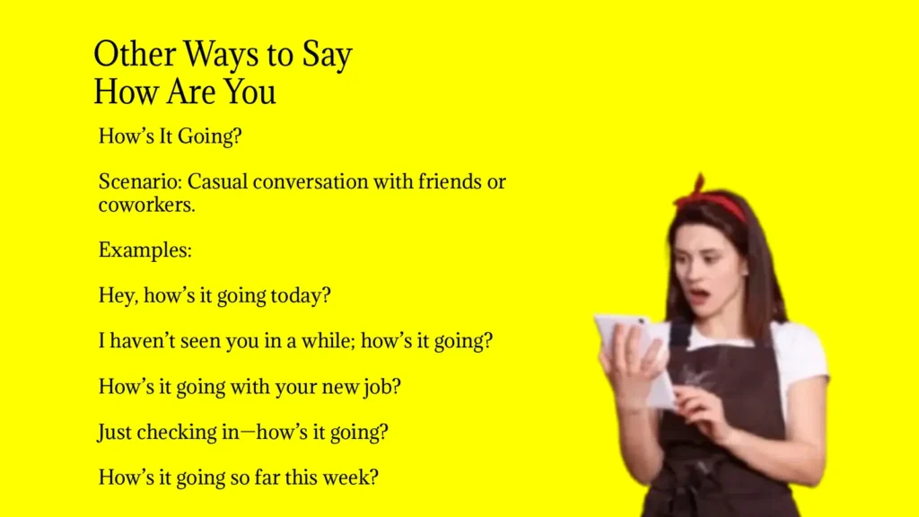 Other Ways to Say How Are You