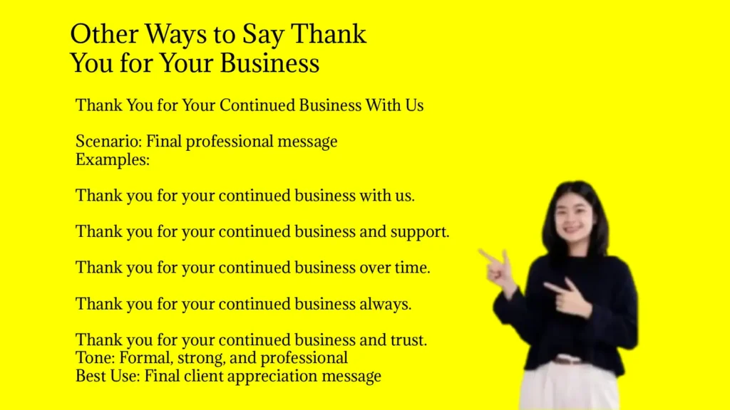 Other Ways to Say Thank You for Your Business