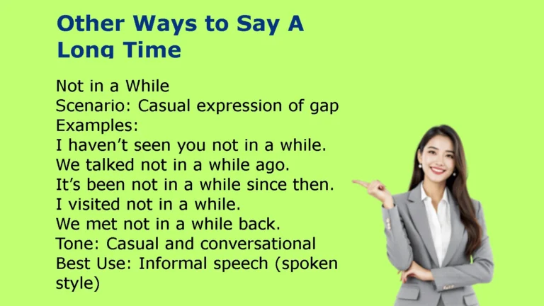 Other Ways to Say A Long Time