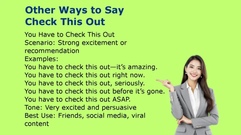 Other Ways to Say Check This Out