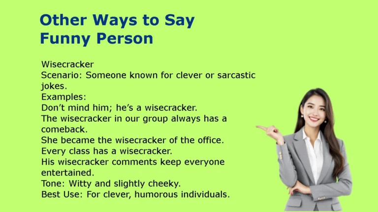 Other Ways to Say Funny Person