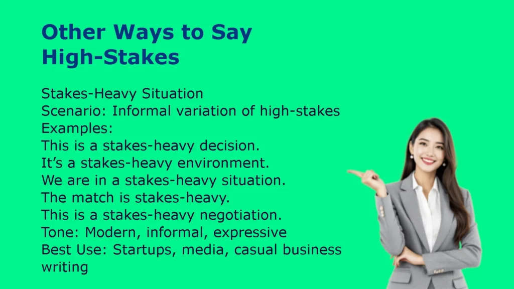 Other Ways to Say High-Stakes