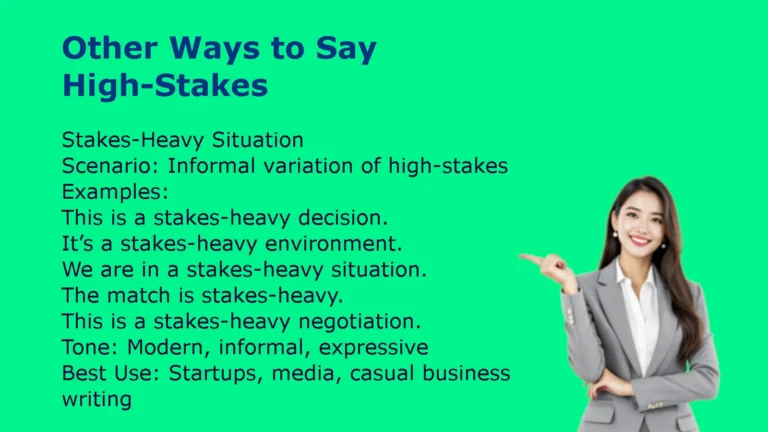 Other Ways to Say High-Stakes