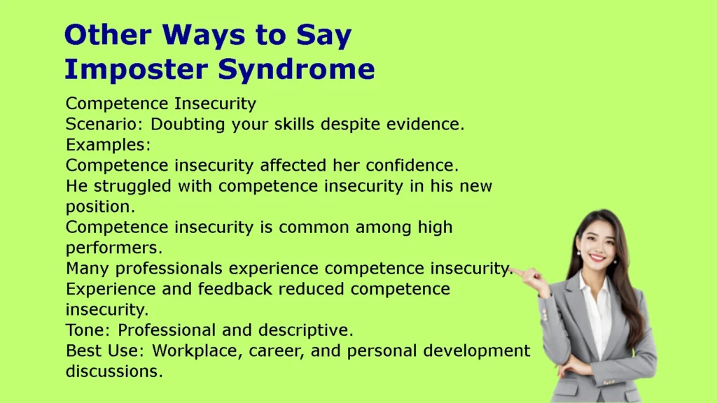Other Ways to Say Imposter Syndrome