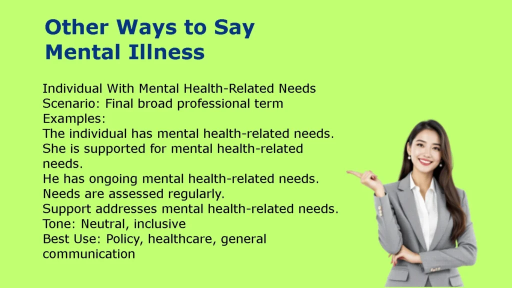 Other Ways to Say Mental Illness