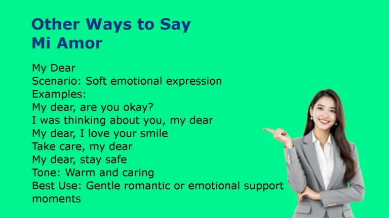 Other Ways to Say Mi Amor