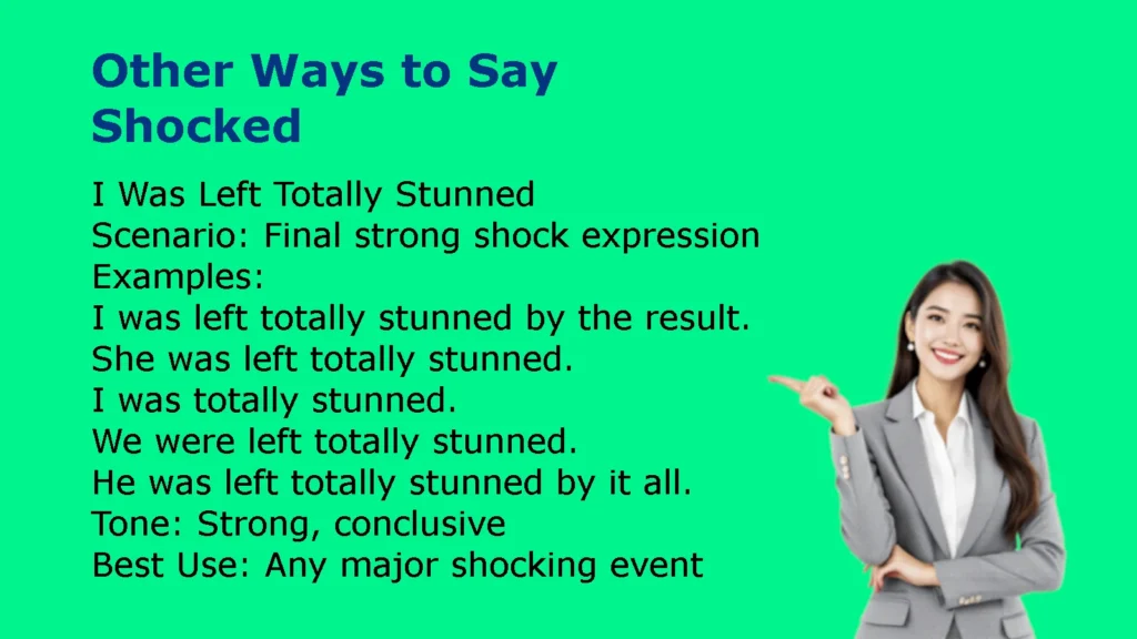 Other Ways to Say Shocked