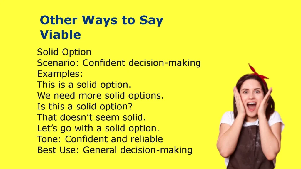 Other Ways to Say Viable