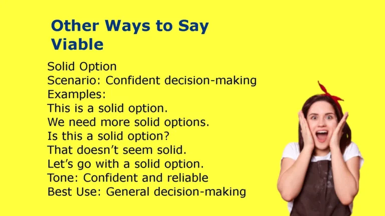 Other Ways to Say Viable