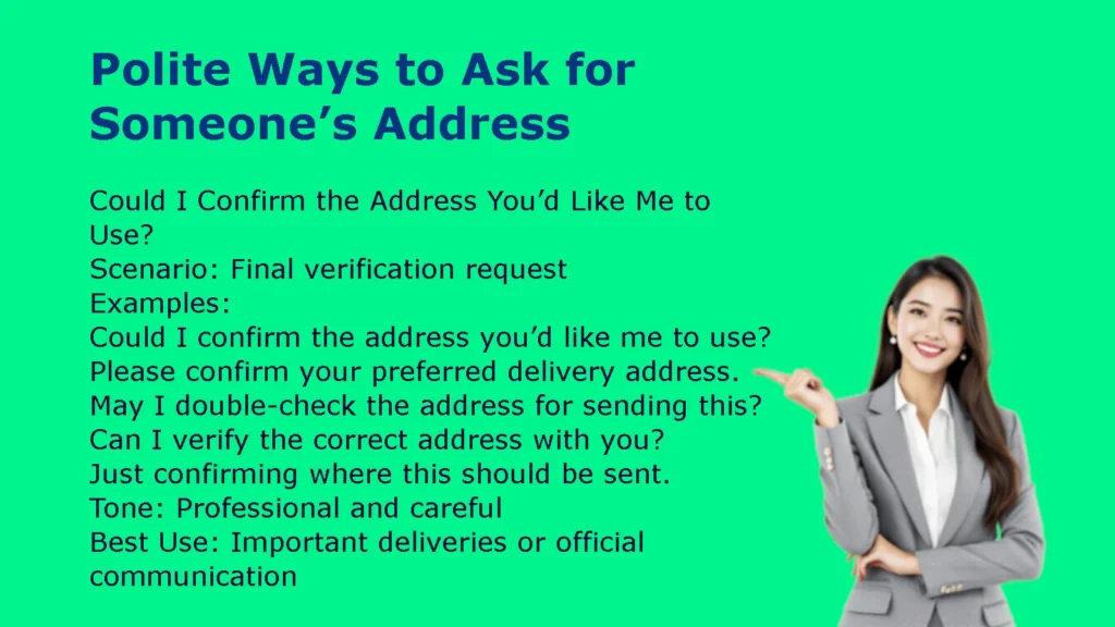 Polite Ways to Ask for Someone’s Address
